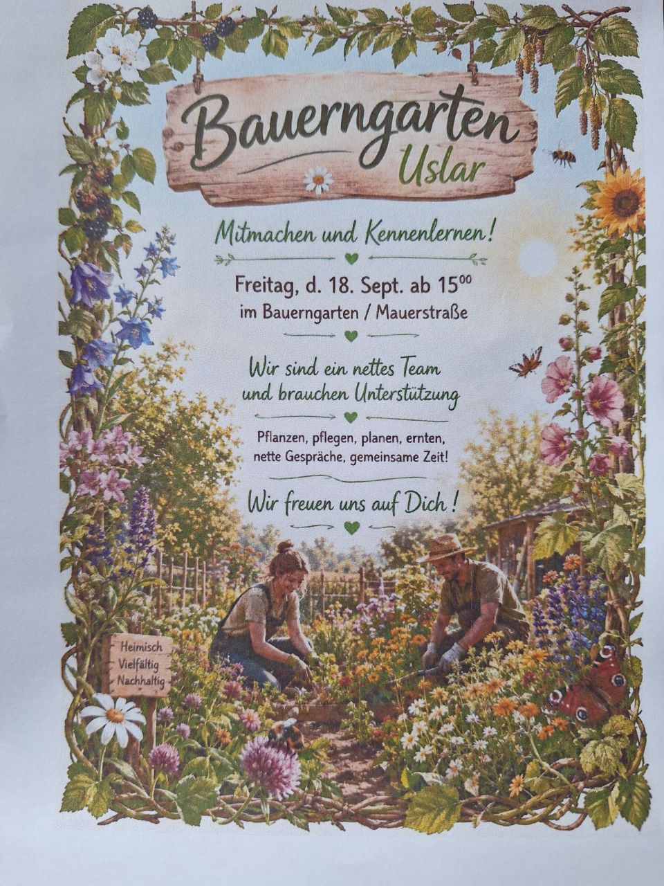 Mitmachen und Kennenlernen